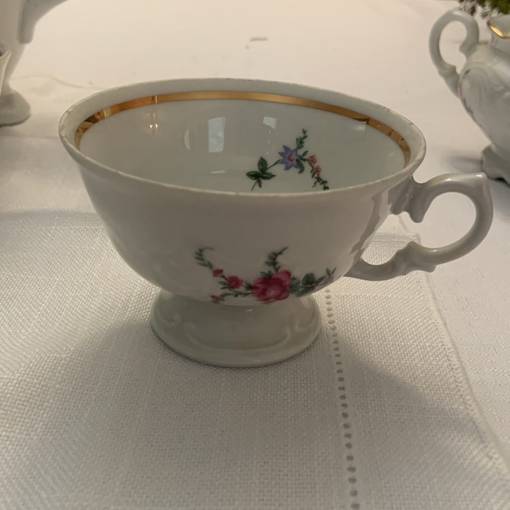 Vintage Royal Kent Poland Bavarian Rose tea/coffee Pot set. - Picture 8 of 13